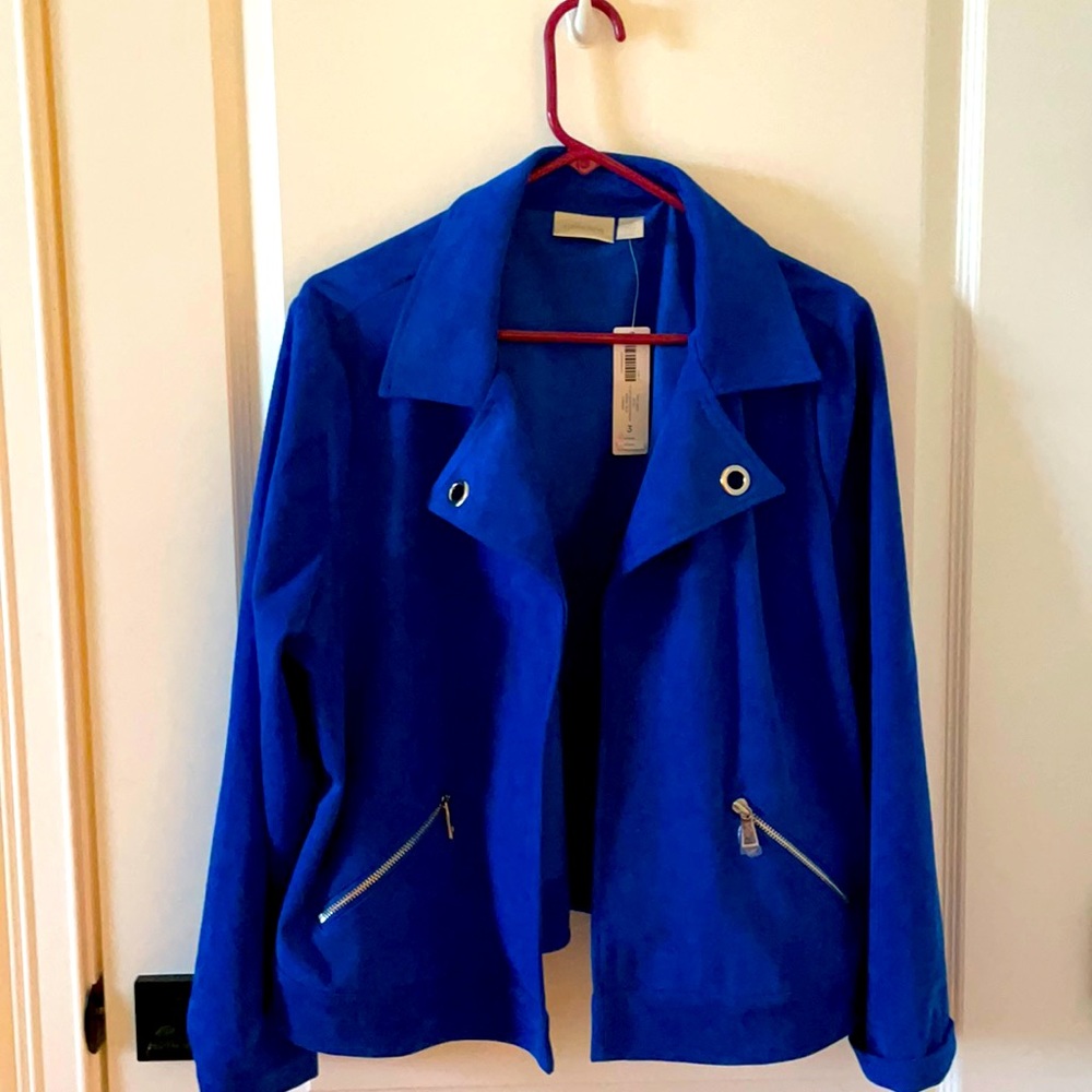 Chico's Faux Suede Jacket W (3) (XL)